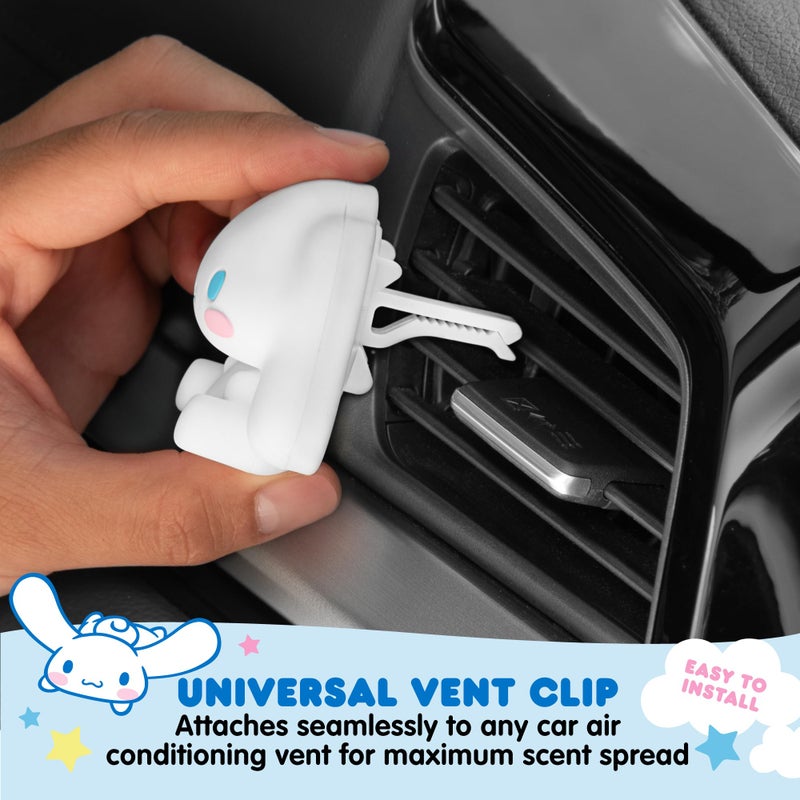Carbella Hello Kitty Car Air Freshener - Cute and Long-Lasting Cinnamoroll Air Freshener for Car  Easy Clip-On Hello Kitty Car Accessories  Odor Eliminator  Fun Scents  30 Days Freshness  White/Blue - Image 4